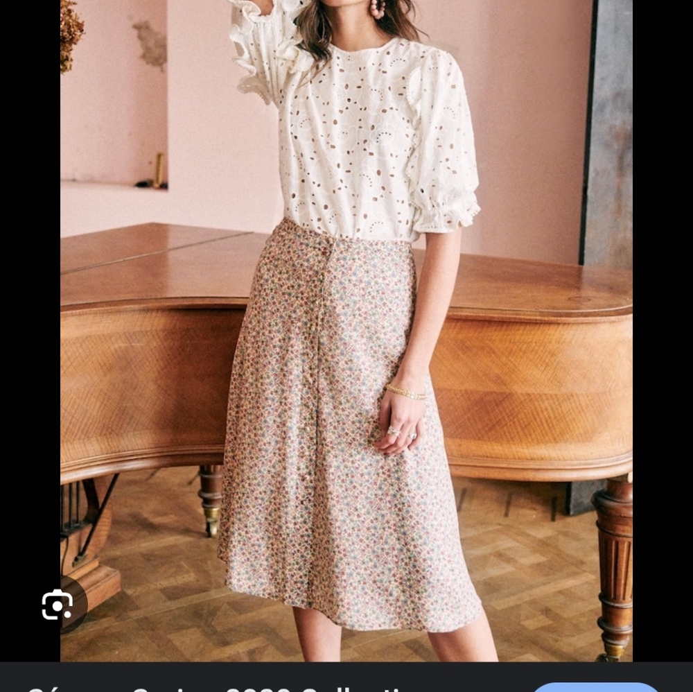Sezane Nalla Skirt  size 40/8 Mini Floral